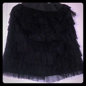 Black layered tool skirt